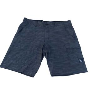 Vans Vanphibian Shorts Mens Size 38 Casual Short Dark Gray Plaid Y2K Skater Swim